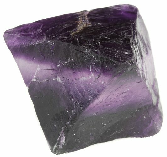 Fluorite Octahedron - Purple/Green Banded #48444